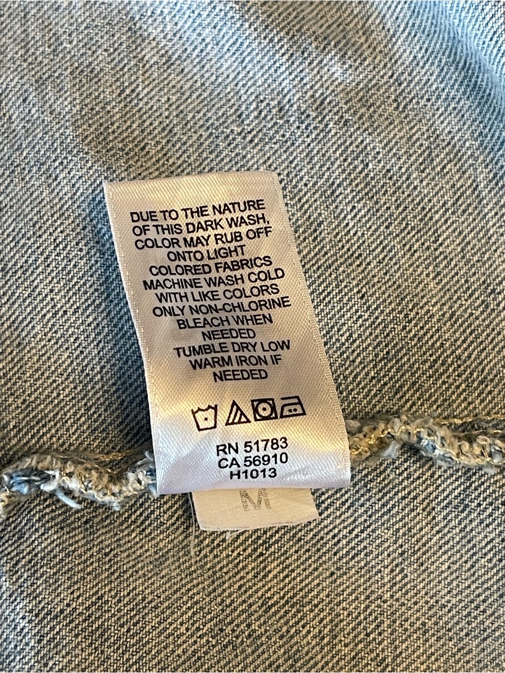Maurices Light Wash Denim Vest with Cream Lace Trim - Picture 4 of 10